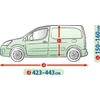 Autóponyva 423-443 cm furgonra – Vízálló,UV álló kültéri autótakaró Mobile Garage L