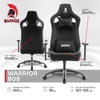 WARRIOR gamer szék, forgószék fekete - bársony (PREMIUM-B08)