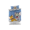 Kép 1/2 - Gyermek ágynemű Tom and Jerry kétoldalas kék alapon mintás 140 x 200 + 70 x 90 cm