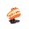Kép 3/3 - Halloween-i felhúzható ugráló fogsor szörny - 5 cm narancssárga