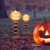 Kép 2/3 - Halloween LED-es szolár lámpa - töklámpás műanyag 21,5 cm