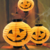 Kép 2/3 - Halloween-i szolár lampion - tök - ⌀20 cm