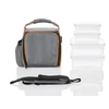 Hűtőtáska ételtartó dobozokkal szürke színű Ernesto