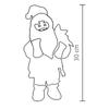 Kép 4/4 - Táncoló, zenélő Mikulás fehér ruhában 30cm Home 