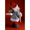 Táncoló, zenélő Mikulás, piros nadrágban 30cm beltéri kivitel Home 