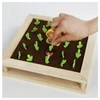 Fa puzzle 2 az 1-ben, gyöngyök és farm készségfejlesztő kirakójáték, kreatív fejlesztőjáték