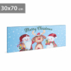 Kép 1/2 - Karácsonyi LED-es hangulatkép - fali akasztóval, 2 x AA, 70 x 30 cm