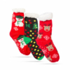 Kép 1/8 - Karácsonyi zokni - csúszásmentes, felnőtt méret - 3 féle minta