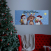Kép 2/2 - Karácsonyi LED-es hangulatkép - fali akasztóval, 2 x AA, 70 x 30 cm