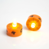 Kép 1/2 - LED teamécses - Halloween, narancs - 2 db / csomag