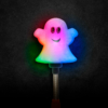 Kép 1/3 - Halloween-i LED lámpa - rugós szellem - elemes