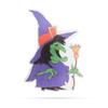 Kép 2/3 - Halloween-i RGB LED dekor - öntapadós - boszorkány