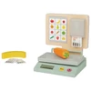Playtive Fából készült mérleg hangot adó,gyerekkonyhába/boltba 6 részes