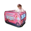 Kép 1/7 - Játszósátor gyerekeknek, fagylaltoskocsi mintával, textil hordozóval, 112x70x75 cm, pink