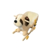 Kép 3/3 - Zenélő plüss hintaállat, beülős hintaló, guruló kerekekkel, kutya alakú
