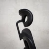 Prémium ergonomikus irodai szék, forgószék, fekete (T03) hálós