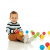 Kép 2/5 - Műanyag labdák vidám színekben, játszósátorba, járókába, 6,5 cm-es, 100 db-os szett hálóban