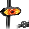 Kép 2/9 - Akkumulátoros hátsó LED biciklilámpa, index, hang- és fényjelzés, távirányítóval
