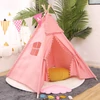 Kép 2/3 - Teepee indián sátor, gyereksátor rózsaszín (kids-teepee-160-pink)