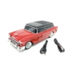 Kép 4/8 - WSTER 1955-ös Chevrolet Nomad formájú Bluetooth hangszóró, USB port, TF kártyahely, piros
