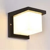 Kültéri fali LED lámpa 12W fekete IP65 vízálló 3000K meleg fényű (608-1-BLACK-3000K)