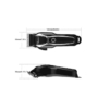 Kép 5/6 - Surker LED kijelzős akkumulátoros haj-, és szakállvágó készlet, fekete, SK-805