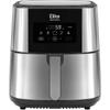Kép 3/11 - Elite® 8 L-es Air Fryer + receptkönyv, 1800W olaj nélküli forró levegős fritőz digitális kijelzővel, elegáns rozsdamentes acél burkolattal