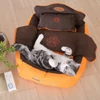 HOOPET kutyafekhely, kutyaágy, macska fekhely, macskaágy narancssárga színű S méret (HOOPET-76403-S-ORANGE)