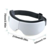 Kép 2/7 - Eye Care hordozható, intelligens, bluetooth szem masszírozó, melegítő funkcióval, zene lejátszással, fehér