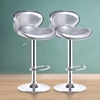 2 db bárszék háttámlával ezüst (SHELL-SILVER)