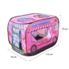 Kép 7/7 - Játszósátor gyerekeknek, fagylaltoskocsi mintával, textil hordozóval, 112x70x75 cm, pink