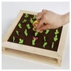 Fa puzzle 2 az 1-ben, gyöngyök és farm készségfejlesztő kirakójáték, kreatív fejlesztőjáték