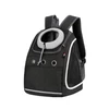 Kép 1/3 - Kisállat hordozó táska, kutya, macska hátizsák fekete (pet-carrier-3-black-SH009)