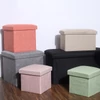 Kép 2/3 - Ülésre alkalmas tárolódoboz, ülőke szürke (storage-box-38-grey)
