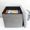 Kép 3/3 - Ülésre alkalmas tárolódoboz, ülőke szürke (storage-box-38-grey)