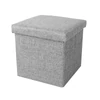 Kép 1/3 - Ülésre alkalmas tárolódoboz, ülőke szürke (storage-box-38-grey)