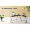 Sarok íróasztal fehér (L-SHAPE-DESK-WHITE)