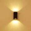Kültéri fali LED lámpa 6W fekete IP65 vízálló (OUTDOOR-LED-1007-BLACK-3000K)