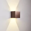 Kép 1/2 - Kültéri fali LED lámpa 12W sötétbarna IP65 vízálló 3000K meleg fényű (1003-2-BRUSHED-BROWN-3000K)