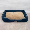 Kutyafekhely, kutyaágy sötétkék M méret (Suededoghouse-navy-m)