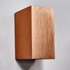 Kültéri fali LED lámpa 12W szálcsiszolt barna színű IP65 vízálló 3000K meleg fényű (1003-6-BRUSHED-BROWN-3000K)