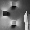 Kültéri fali LED lámpa 12W szürke színű IP65 vízálló 6000K hideg fényű (1003-2-BRUSHED-SILVER-6000K)