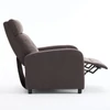 Kép 2/3 - Manuális fekvőfotel, relax fotelágy push back, sötétbarna,szürke szövet (JNF-MANUAL-FABRIC-DARK BROWN) JN-R8003A51