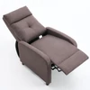 Kép 3/3 - Manuális fekvőfotel, relax fotelágy push back, sötétbarna,szürke szövet (JNF-MANUAL-FABRIC-DARK BROWN) JN-R8003A51