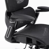 Kép 2/3 - Prémium ergonomikus irodai szék, forgószék, fekete hálós (E05) 