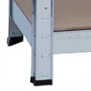 Kép 2/3 - 2db Salgó polc, 4 szintes 150x75x30cm, horganyzott (2x4402)