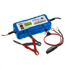  akkumulátor töltő 2A/4A, 6V/12V, 4-120Ah LCD kijelős