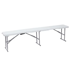 Összecsukható kemping pad, kerti pad 182x28x44cm fehér (KL-ZD183A)
