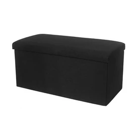 Ülésre alkalmas tárolódoboz, ülőke fekete (storage-box-76-black)