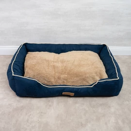 Kutyafekhely, kutyaágy sötétkék M méret (Suededoghouse-navy-m)